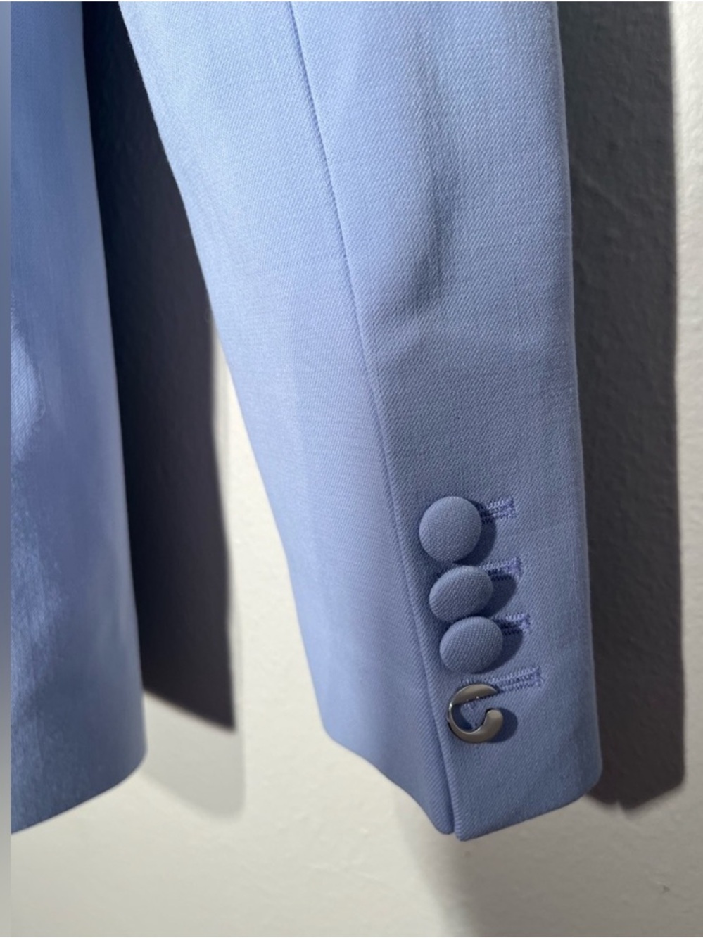 $1,150 MRSP | Coperni | Twisted Cut Out Tailored Jacket | Pale Lavender | US 10 - Picture 10 of 16